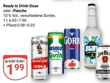 Aktuelle Wodka Angebote bei GLOBUS in Erlangen Aktuelles Ready to Drink-Dose oder -Flasche Angebot bei GLOBUS in Erlangen ab 1,99 €