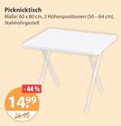 Picknick im V-Markt Prospekt Picknicktisch im aktuellen V-Markt Prospekt für 14,99 €
