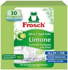 All-in-1 Spül-Tabs Limone im Angebot bei REWE in Schwerte All-in-1 Spül-Tabs Limone Angebote von Frosch bei REWE Schwerte für 5,49 €