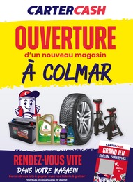 Prospectus Garages & Automobile de Carter-Cash à Fessenheim: "OUVERTURE d'un nouveau magasin À COLMAR", 1 page, 25/09/2025 - 09/10/2025