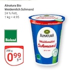 Weidemilch Schmand Angebote von Alnatura bei GLOBUS Oberhausen für 0,99 €