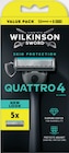 Rasoir Skin Protection Quattro 4 + 5 lames - WILKINSON - Netto Rasoir Skin Protection Quattro 4 + 5 lames - WILKINSON à 7,78 € dans le catalogue Netto
