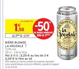 Bière blonde - La Goudale à 0,75 € dans le catalogue Intermarché