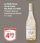 Vin de France Rot, Rosé oder Weiß bei GLOBUS im Broderstorf Prospekt für 4,99 €