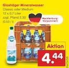 Netto Marken-Discount Bröbberow - Mineralwasser Angebot im Prospekt Mineralwasser bei Netto Marken-Discount im Bröbberow Prospekt für 4,44 €