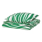 Aktuelles Bettwäsche-Set, 2-teilig grün/weiß 140x200/80x80 cm Angebot bei IKEA in Krefeld ab 14,99 €
