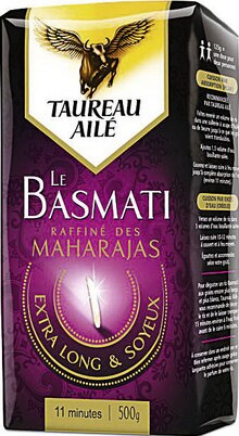 Autour Du Riz - TAUREAU AILE dans le catalogue Casino Supermarchés Riz Le Basmati raffiné des Maharajas - TAUREAU AILE à 2,03 € en promo chez Casino Supermarchés