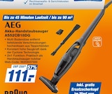 Akku-Handstaubsauger AS52CB18DG im Angebot bei expert in Regensburg Akku-Handstaubsauger AS52CB18DG Angebote von AEG bei expert Regensburg für 111,00 €