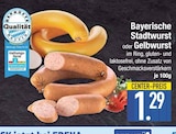 Bayerische Stadtwurst oder Gelbwurst im EDEKA Prospekt Bayerische Stadtwurst oder Gelbwurst von Qualität Bayern im aktuellen EDEKA Prospekt für 1,29 €