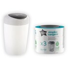 SUR TOUTES LES POUBELLES À COUCHES ET RECHARGES SIMPLE - TOMMEE TIPPEE dans le catalogue Carrefour