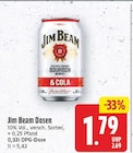 Dosen von Jim Beam im aktuellen E center Prospekt