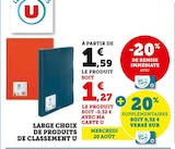 Super U Orgelet - Promo LARGE CHOIX DE PRODUITS DE CLASSEMENT Promo LARGE CHOIX DE PRODUITS DE CLASSEMENT à 1,27 € dans le catalogue Super U à Orgelet
