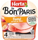 Promo Jambon Fumé Le Bon Paris à 2,06 € dans le catalogue Colruyt à Pagnoz