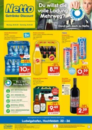 Netto Marken-Discount Prospekt für Ludwigshafen: "DER ORT, AN DEM DU IMMER AUSGEZEICHNETE PREISE FINDEST.", 2 Seiten, 20.04.2026 - 25.04.2026