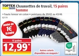 Promo Chaussettes de travail, 15 paires homme à 12,99 € dans le catalogue Norma à Strasbourg