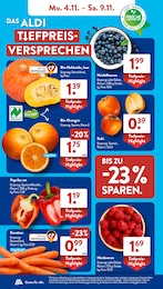 Bio Beeren im ALDI SÜD Prospekt Gutes für Alle. auf S. 4