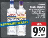 Gin im Angebot bei EDEKA in Gera Gin Angebote von Gordon's bei EDEKA Gera für 9,99 €