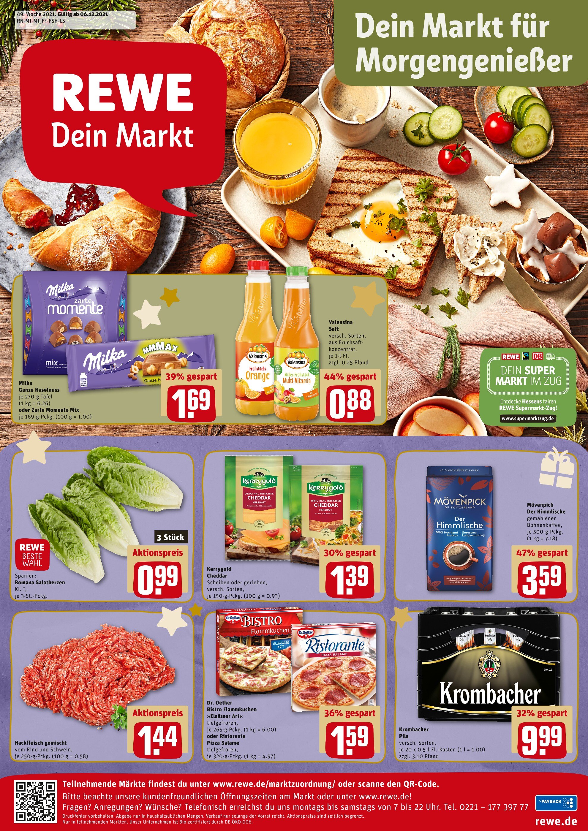REWE Prospekt für Bad Homburg mit 23 Seiten REWE Prospekt für Bad Homburg: "Top Angebote", 23 Seiten, 06.12.2021 - 11.12.2021