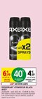 Déodorant atomiseur Black - AXE dans le catalogue Intermarché