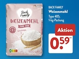 Weizenmehl von Back Family im aktuellen ALDI SÜD Prospekt für 0,59 €