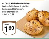 Kürbiskernbrötchen im Angebot bei GLOBUS in Wolfenbüttel Kürbiskernbrötchen Angebote von Globus bei GLOBUS Wolfenbüttel für 1,60 €