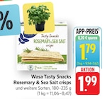 E center Wittlich - Tasty Snacks Rosemary & Sea Salt crisps Angebot im Prospekt Tasty Snacks Rosemary & Sea Salt crisps bei E center im Wittlich Prospekt für 1,79 €