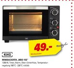 MINIBACKOFEN „MBO-15S“ von KHG für 49,00 € bei Höffner im Angebot MINIBACKOFEN „MBO-15S“ von KHG im aktuellen Höffner Prospekt