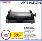 Plancha avec couvercle vitre - ARTHUR MARTIN dans le catalogue Intermarché