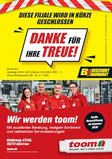 B1 Discount Baumarkt Prospekt der Woche "WIR SCHLIESSEN! TOTALER RÄUMUNGSVERKAUF!" Seite 2, 28.03.2026 bis 10.04.2026 für Güstrow Aktueller B1 Discount Baumarkt Prospekt "WIR SCHLIESSEN! TOTALER RÄUMUNGSVERKAUF!" Seite 2 von 2 Seiten für Güstrow