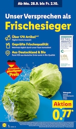 Lidl Eisbergsalat im Prospekt 