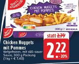 EDEKA Arnsberg - Chicken Nuggets mit Pommes Angebot im Prospekt Chicken Nuggets mit Pommes bei EDEKA im Arnsberg Prospekt für 2,22 €