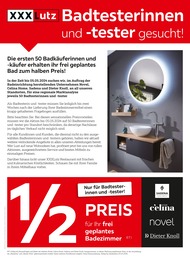 XXXLutz Möbelhäuser Prospekt für Rinteln: "Badtesterinnen und -tester gesucht!", 16 Seiten, 22.04.2024 - 05.05.2024