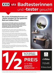 XXXLutz Möbelhäuser Gelsenkirchen Prospekt "Badtesterinnen und -tester gesucht!" mit 16 Seiten