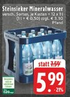 Aktuelles Steinsieker Mineralwasser Angebot bei E center in Duisburg ab 5,99 €