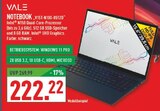 NOTEBOOK im Angebot bei Marktkauf in Ahlen NOTEBOOK Angebote von VALE bei Marktkauf Ahlen für 222,22 €