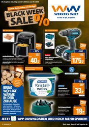 Aktueller Werkers Welt Baumärkte Prospekt in Friesoythe und Umgebung, "BLACK WEEK SALE" mit 8 Seiten, 22.11.2025 - 29.11.2025
