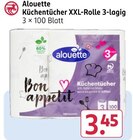 Küchentücher XXL-Rolle 3-lagig von Alouette im aktuellen Rossmann Prospekt für 3,45 €