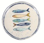 Assiette à dessert Sardine - Maxi Bazar à Versailles Assiette à dessert Sardine en promo chez Maxi Bazar Versailles à 4,99 €