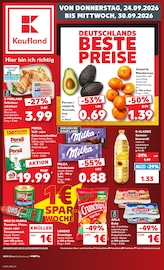 Kaufland Supermarkt Prospekt der aktuellen Woche mit 70 Seiten, gültig von 24.09.2026 bis 30.09.2026, in Sassenburg und Umgebung Aktueller Kaufland Supermarkt Prospekt in Sassenburg und Umgebung, "Hier bin ich richtig" mit 70 Seiten, 24.09.2026 - 30.09.2026