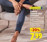 Pantalon slack 7/8 femme - ESMARA en promo chez Lidl Reims à 7,99 €