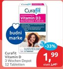Vitamin D von Curafit für 1,99 € bei budni im Angebot Vitamin D von Curafit im aktuellen budni Prospekt
