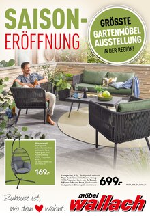 Möbel Wallach Prospekt SAISON-ERÖFFNUNG mit 12 Seiten