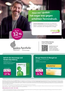 Aktueller mea - meine apotheke Prospekt "Unsere November-Angebote" Seite 1 von 4 Seiten für Furtwangen