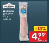 Edelsalami von Hofmaier für 4,99 € bei Netto Marken-Discount im Angebot Edelsalami von Hofmaier im aktuellen Netto Marken-Discount Prospekt