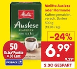 Auslese oder Harmonie Angebote von Melitta bei Netto Marken-Discount Esslingen für 6,99 €