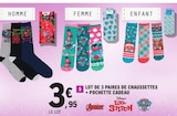 Lot de 3 paires de chaussettes + pochette cadeau - Disney's / Marvel / Lilo & Stitch / PAW Patrol dans le catalogue E.Leclerc