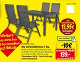 Alu-Gartenmöbelset, 5-tlg. im Angebot bei Lidl in Siegen Alu-Gartenmöbelset, 5-tlg. Angebote von LIVARNO home bei Lidl Siegen für 49,99 €