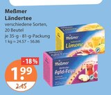 Tee im V-Markt Prospekt Ländertee von Meßmer im aktuellen V-Markt Prospekt für 1,99 €