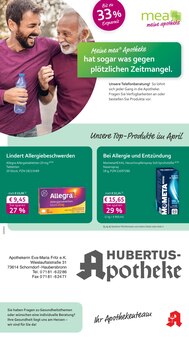 Aktueller mea - meine apotheke Prospekt "Unsere April-Angebote" für Schorndorf Aktueller mea - meine apotheke Prospekt für Schorndorf mit Seiten