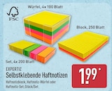 Selbstklebende Haftnotizen Würfel von EXPERTIZ im aktuellen ALDI Nord Prospekt für 1,99 €